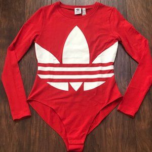 adidas Women's Large Logo Long Sleeve Bodysuit NWT